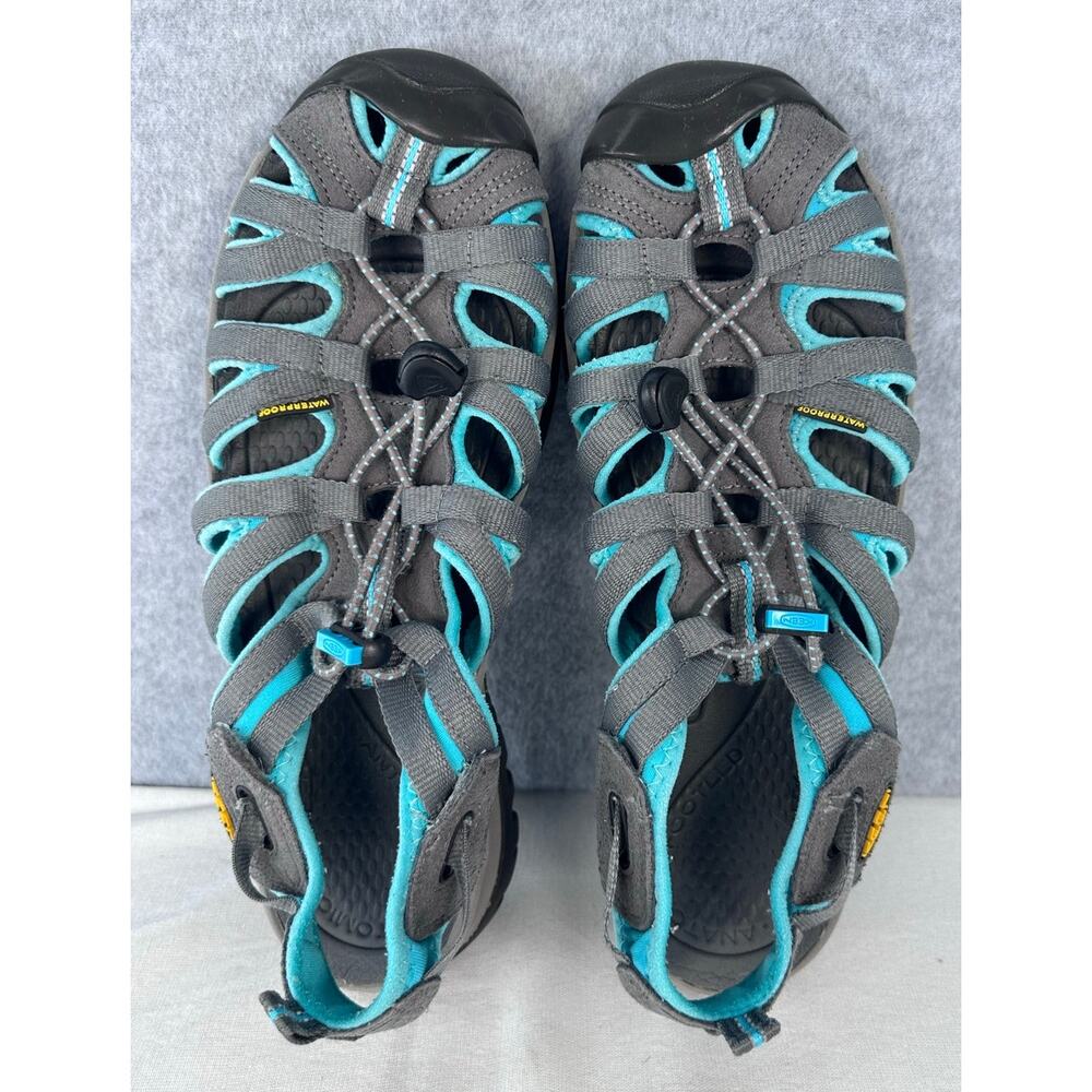 KEEN Women's 10 Whisper Sandal Dark Shadow/Ceramic 1003717 Grey Teal Water Shoe